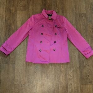 Women's Pink/Fuchsia Double-Breasted Jacket